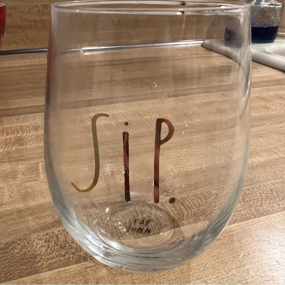 Rae Dunn Sip Stemless Wine Glass - Picture 3 of 3